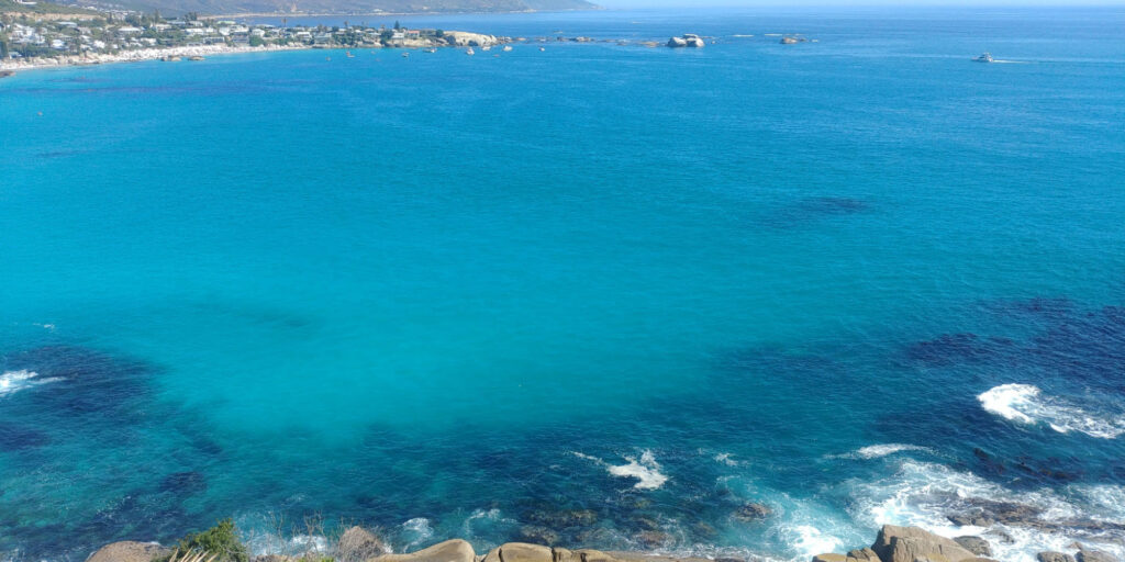 The cold water of Clifton Bay